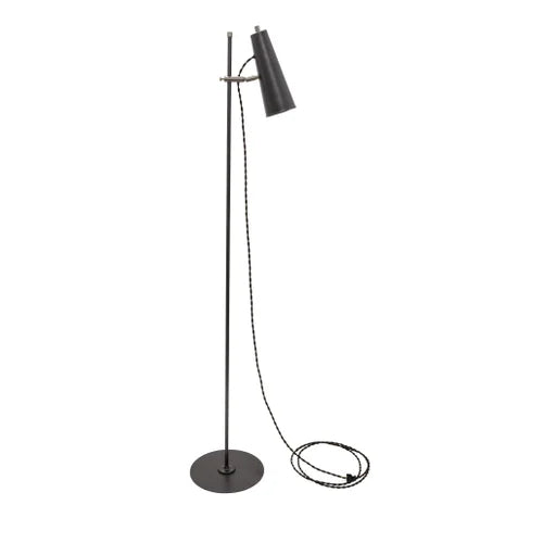 House of Troy Norton Granite with Satin Nickel Floor Lamp