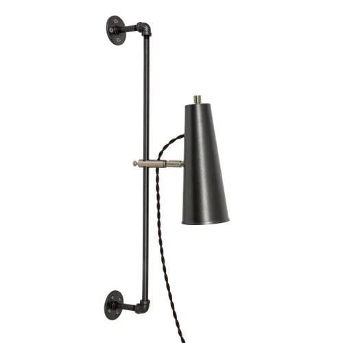 House of Troy Norton Granite with Satin Nickel Wall Lamp
