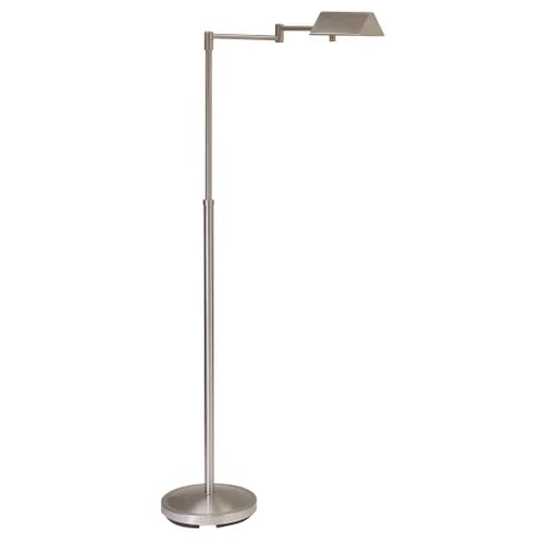 House of Troy Pinnacle Adjustable Halogen Satin Nickel Floor Lamp