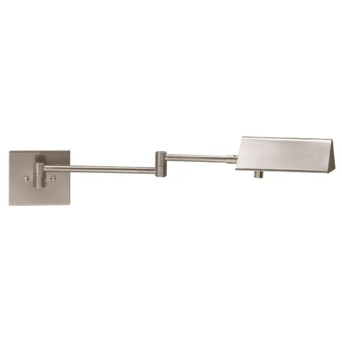 House of Troy Pinnacle Halogen Swing Arm Satin Nickel Wall Lamp