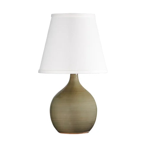 House of Troy Scatchard Stoneware 13.5" Celadon Mini Table Lamp