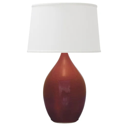 House of Troy Scatchard Stoneware 18.5" Copper Red Table Lamp