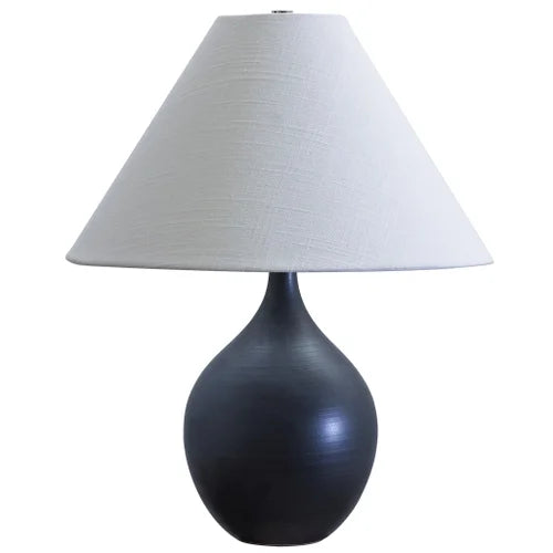 House of Troy Scatchard Stoneware 19" GS200-Black Table Lamp