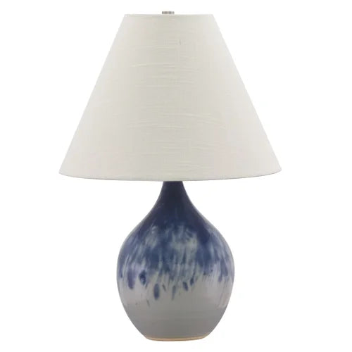 House of Troy Scatchard Stoneware 19" GS200-Decorated Gray Table Lamp