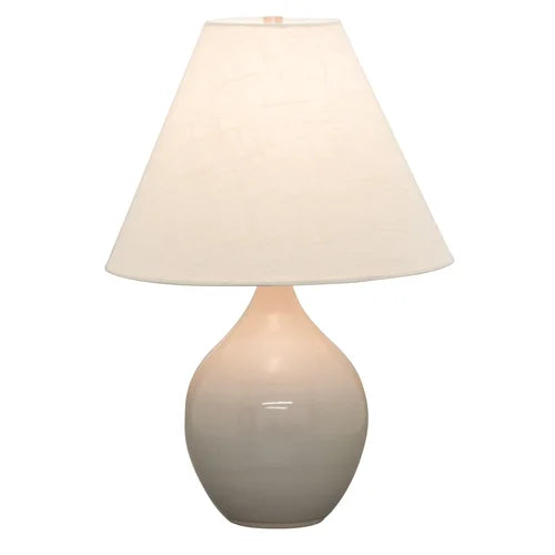 House of Troy Scatchard Stoneware 19" GS200-Gray Gloss Table Lamp