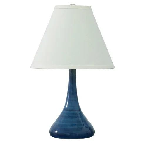 House of Troy Scatchard Stoneware 19" GS802-Blue Gloss Table Lamp