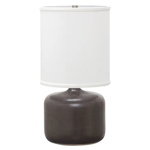 House of Troy Scatchard Stoneware 19.5" Black Table Lamp