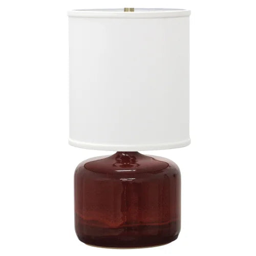 House of Troy Scatchard Stoneware 19.5" Copper Red Table Lamp