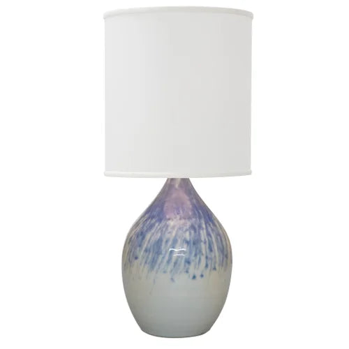 House of Troy Scatchard Stoneware 20.5" Decorated Gray Table Lamp