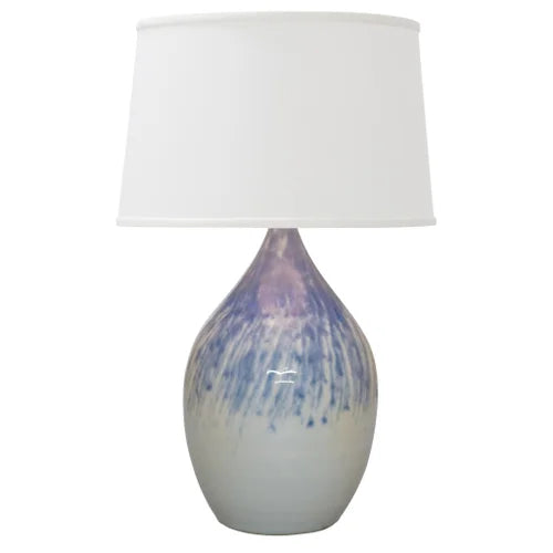 House of Troy Scatchard Stoneware 21" Decorated Gray Table Lamp