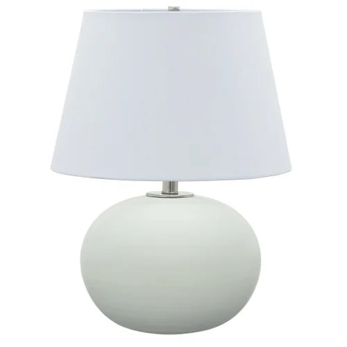 House of Troy Scatchard Stoneware 22" White Matte Table Lamp