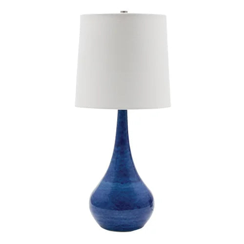 House of Troy Scatchard Stoneware 22.5" GS180-Blue Gloss Table Lamp