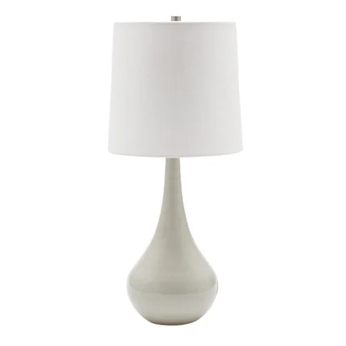 House of Troy Scatchard Stoneware 22.5" GS180-Gray Gloss Table Lamp
