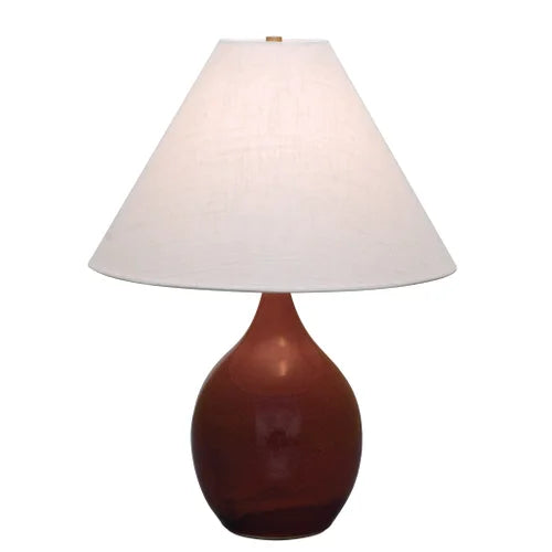 House of Troy Scatchard Stoneware 22.5" GS300-Copper Red Table Lamp