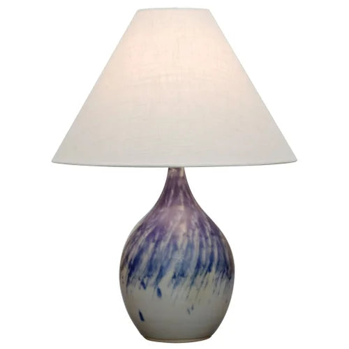 House of Troy Scatchard Stoneware 22.5" GS300-Decorated Gray Table Lamp