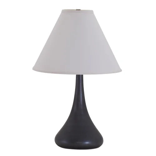 House of Troy Scatchard Stoneware 23" Black Matte Table Lamp