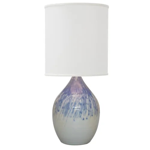 House of Troy Scatchard Stoneware 24" Decorated Gray Table Lamp