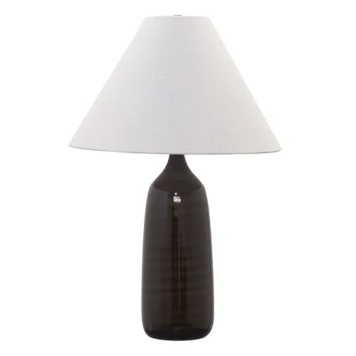 House of Troy Scatchard Stoneware 25" Brown Gloss Table Lamp