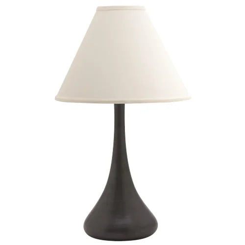 House of Troy Scatchard Stoneware 26" Black Matte Table Lamp