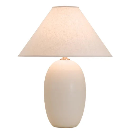 House of Troy Scatchard Stoneware 28.5" White Matte Table Lamp