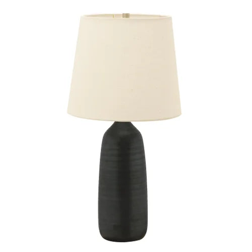 House of Troy Scatchard Stoneware 31" Black Matte Table Lamp