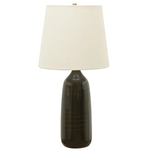 House of Troy Scatchard Stoneware 31" Brown Gloss Table Lamp