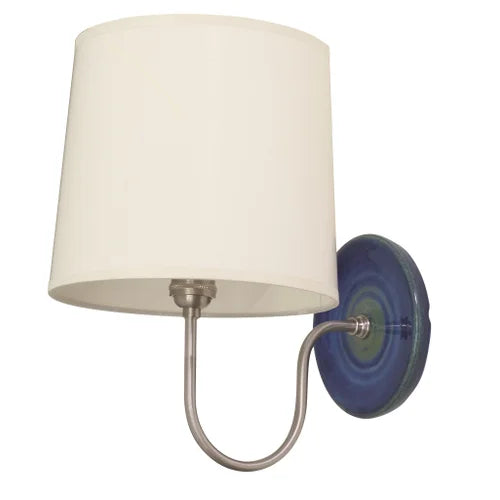 House of Troy Scatchard Stoneware Blue Gloss Wall Lamp
