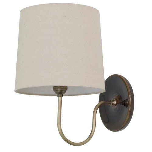 House of Troy Scatchard Stoneware Brown Gloss Wall Lamp