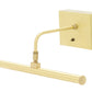 House of Troy Slim LED 13" Satin Brass Picture Light