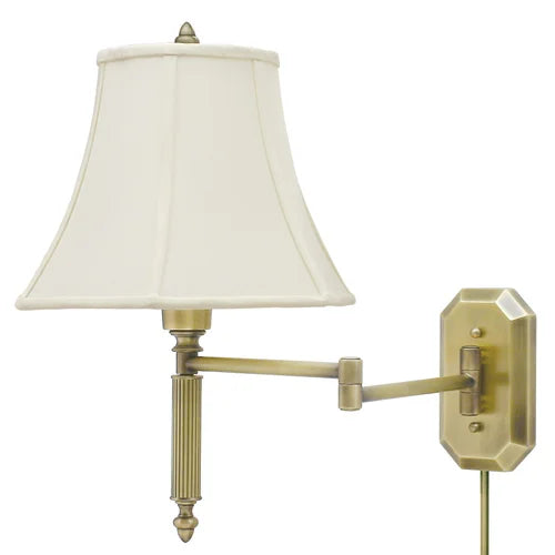 House of Troy Swing Arm Antique Brass Wall Lamp WS-706-AB