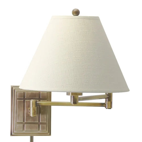 House of Troy Swing Arm Antique Brass Wall Lamp WS750-AB