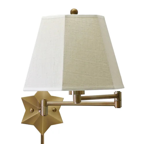 House of Troy Swing Arm Antique Brass Wall Lamp WS751-AB