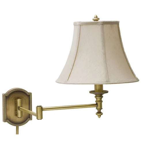 House of Troy Swing Arm Antique Brass Wall Lamp WS761-AB