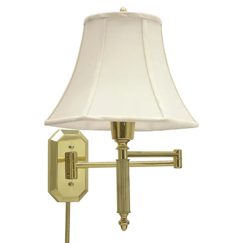 House of Troy Swing Arm Polished Brass Wall Lamp WS-706