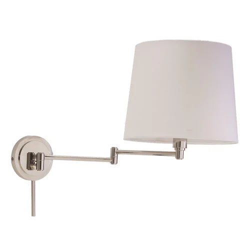 House of Troy Townhouse Swing Arm Polished Nickel Wall Lamp