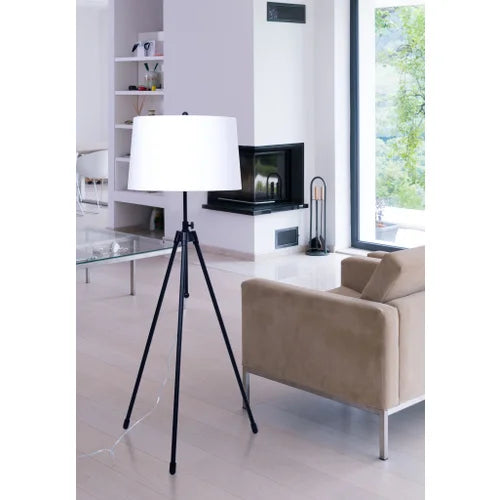 House of Troy Tripod Adjustable Black Floor Lamp