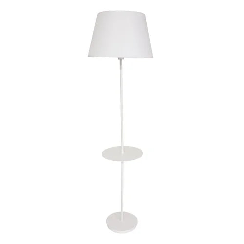 House of Troy Vernon 3-Bulb with Table White Floor Lamp