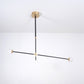 Intueri Light Bullarum 45" X 4" Brass or Copper Chandelier With Hand-Blowen Glass
