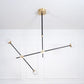 Intueri Light Bullarum 46" x 4" x (32" - 41") Brass or Copper Chandelier With Hand-Blowen Glass