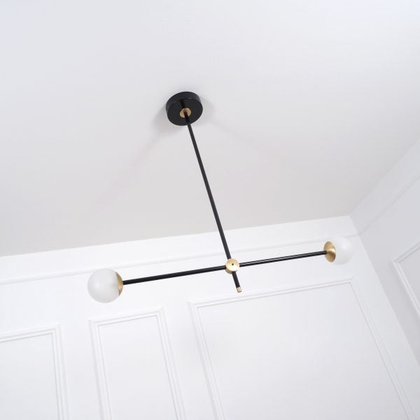 Intueri Light Bullarum Pure TS2 31" x 5" Brass Body, Glass Sphere