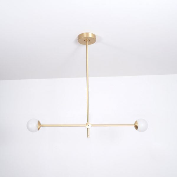 Intueri Light Bullarum Pure TS2 31" x 5" Brass Body, Glass Sphere