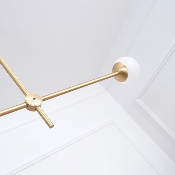 Intueri Light Bullarum Pure TS2 31" x 5" Brass Body, Glass Sphere