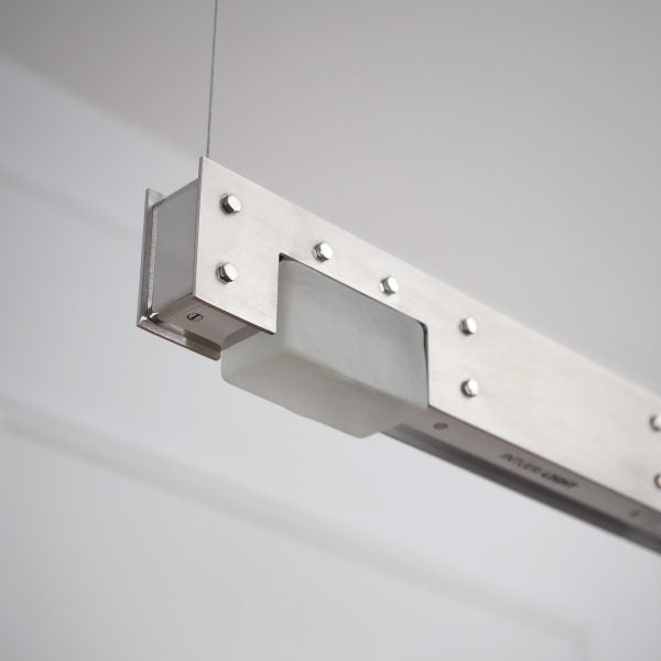 Intueri Light Cubi Series 03.360 30" x 2" x 2" Brass or Steel body , Cast glass
