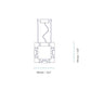Intueri Light Cubi Series 03.360 30" x 2" x 2" Brass or Steel body , Cast glass