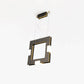 Intueri Light Cubi Series 03.360 30" x 2" x 2" Brass or Steel body , Cast glass