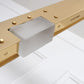 Intueri Light Cubi Series 06.940 37" x 2" x 32" Brass or Steel body , Cast glass