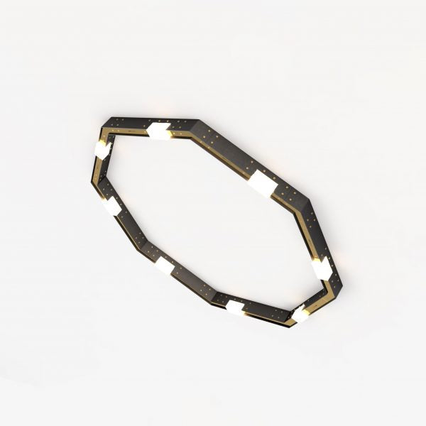 Intueri Light Cubi Series 08.1030 41" x 3" x 41" Brass or Steel body , Cast glass