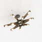 Intueri Light Cubi Series 12.1300 51" x 3" x 49" Brass or Steel body , Cast glass