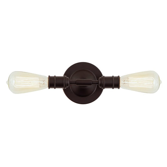 JVI Designs Bedford Oil Rubbed Bronze 2-Light Reversible Mounting Wall Sconce