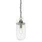JVI Designs Boston Oil Rubbed Bronze 14" Hanging Pendant Lighting With Clear Glass Shade